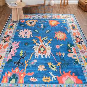 Colorful Oushak Rug