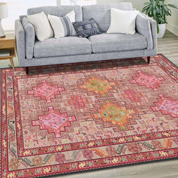 Pink Tribal Rug