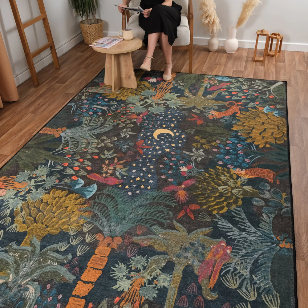 Whimsical Night Sky Rug