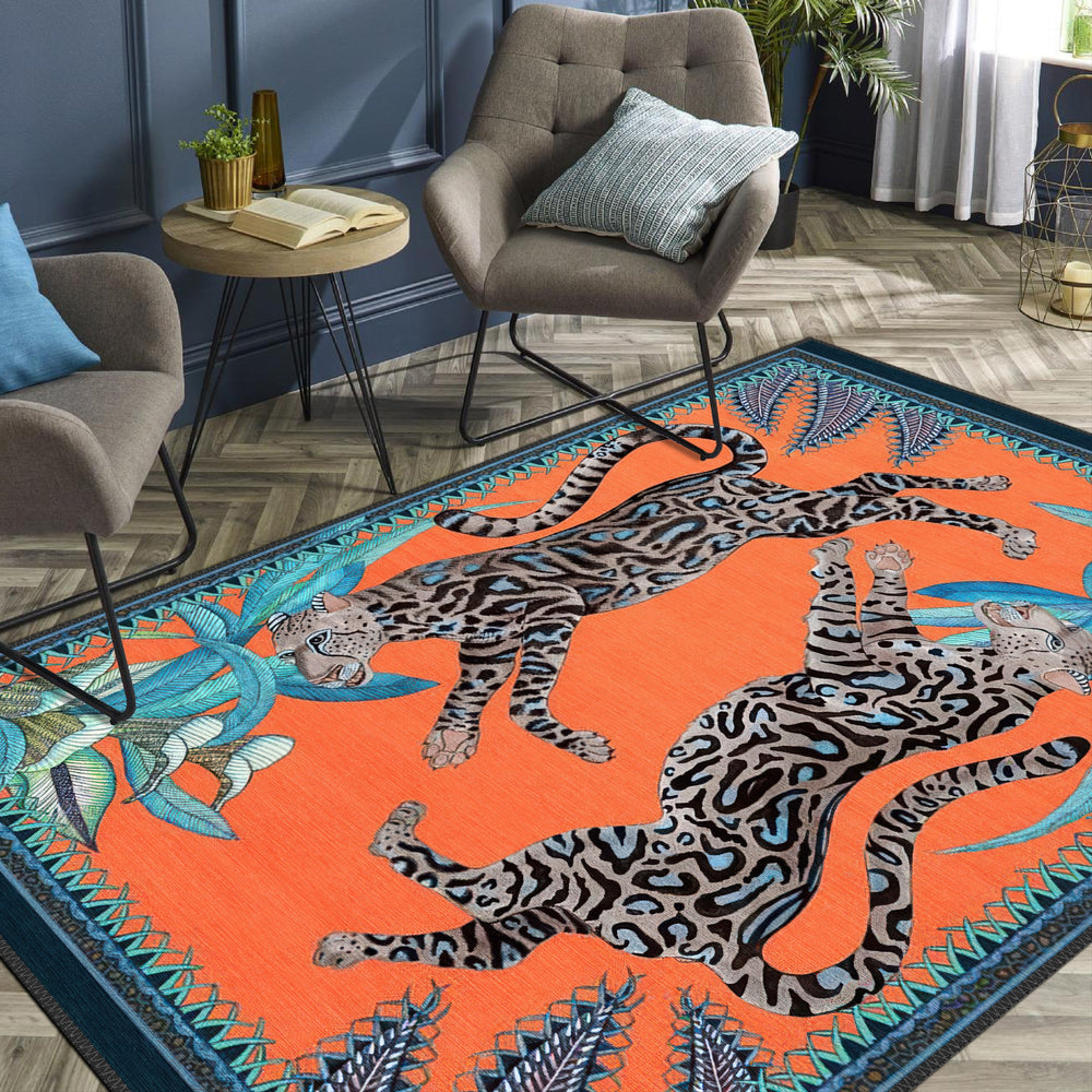 Artistic Leopard Rug