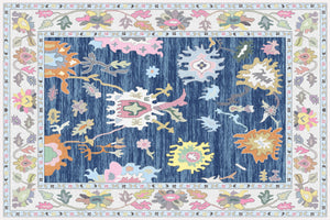 Navy Oushak Rug