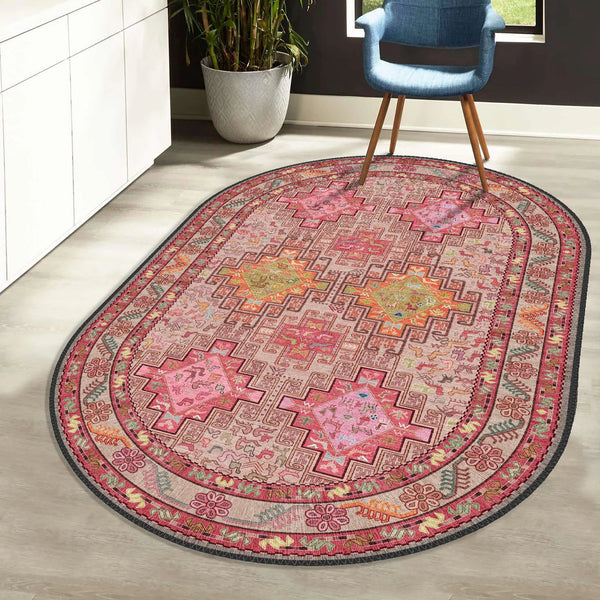 Pink Tribal Rug