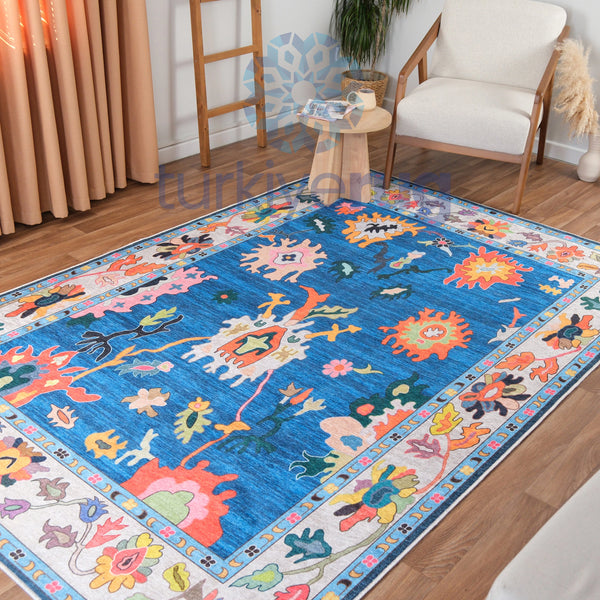 Colorful Oushak Rug