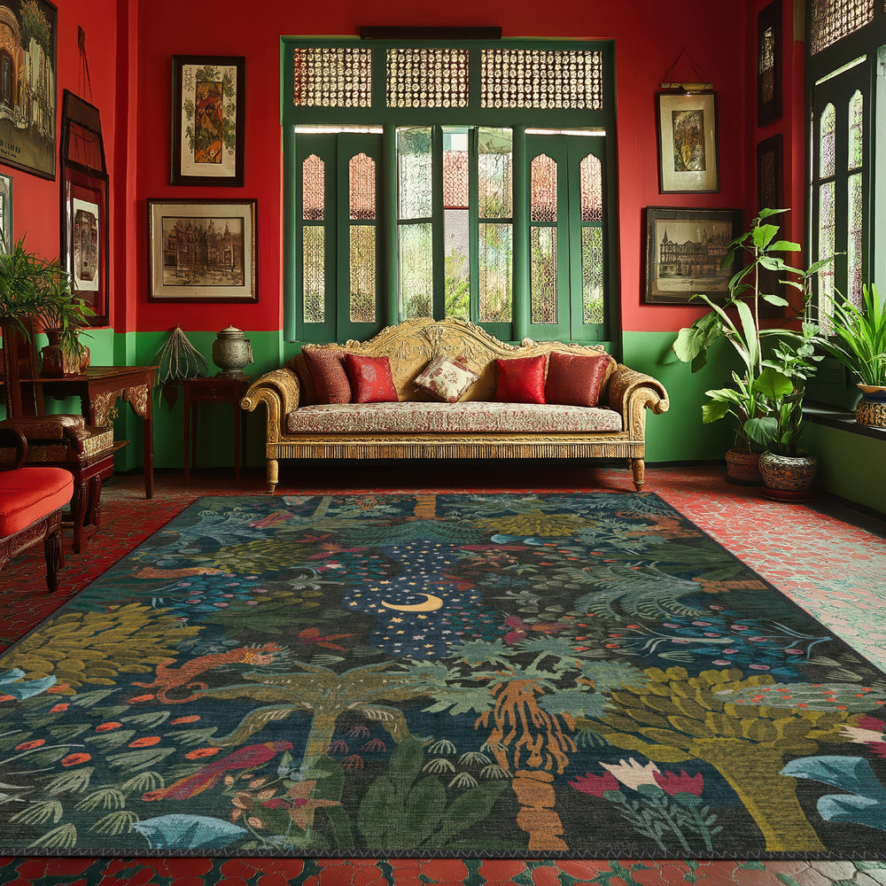 Whimsical Night Sky Rug