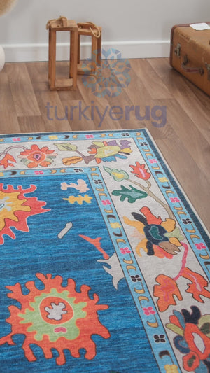 Colorful Oushak Rug