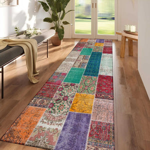 Artistic Patchwork Design Rug