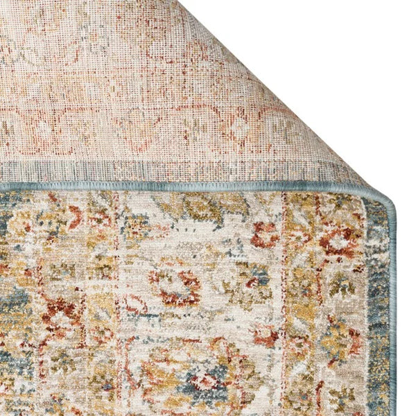 Soft Blue Traditional Rug