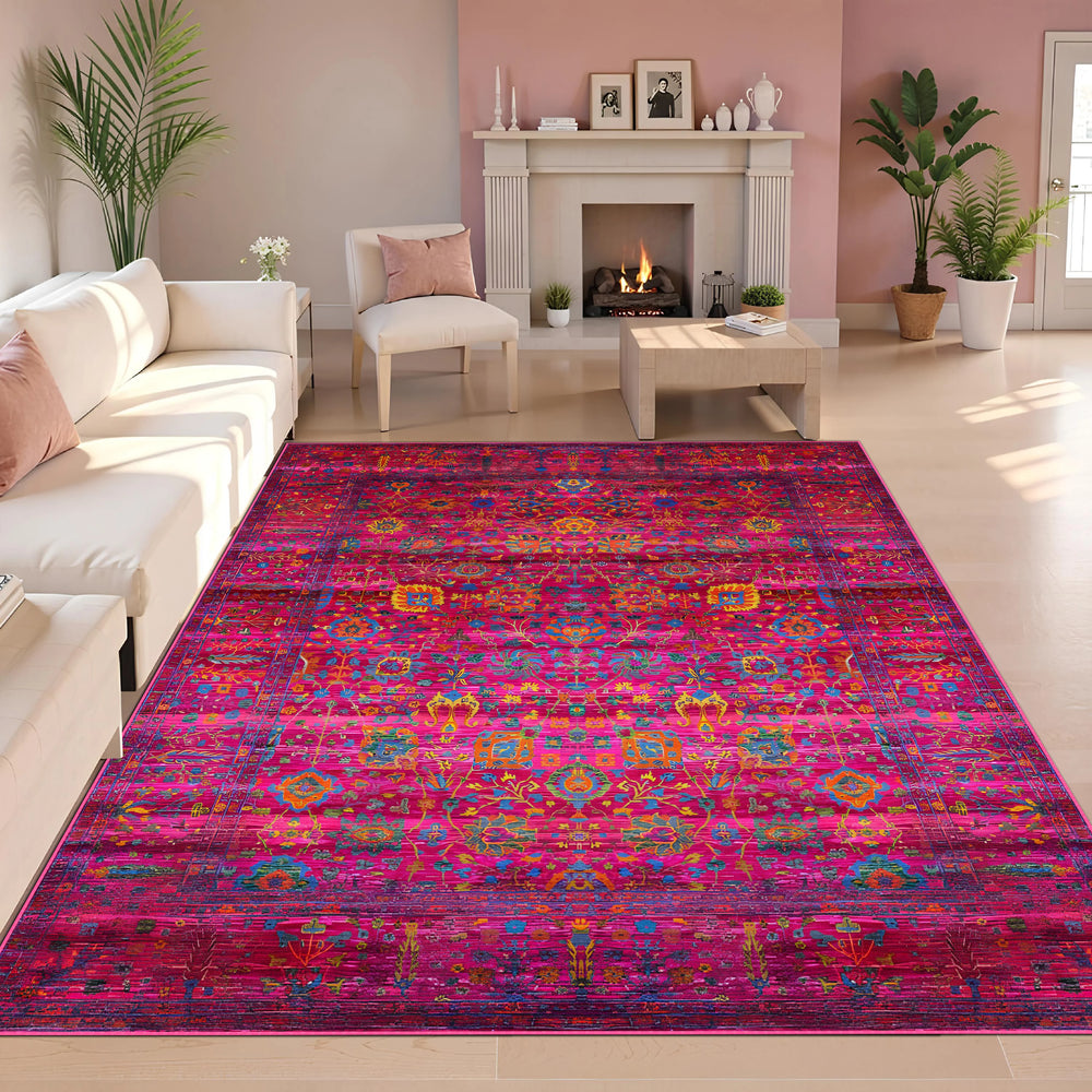 Bold Fuchsia Accent Rug - MV 665