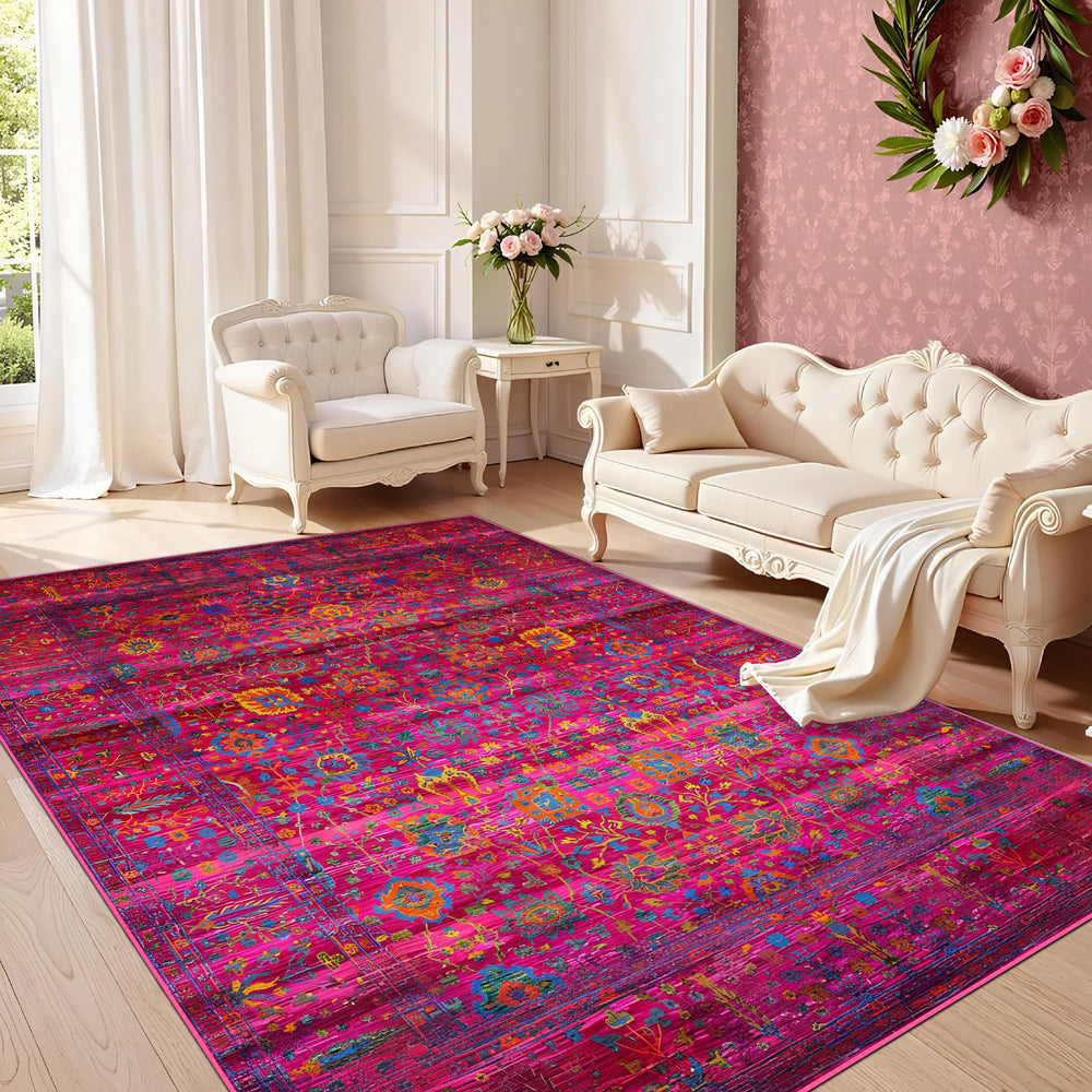 Bold Fuchsia Accent Rug - MV 665