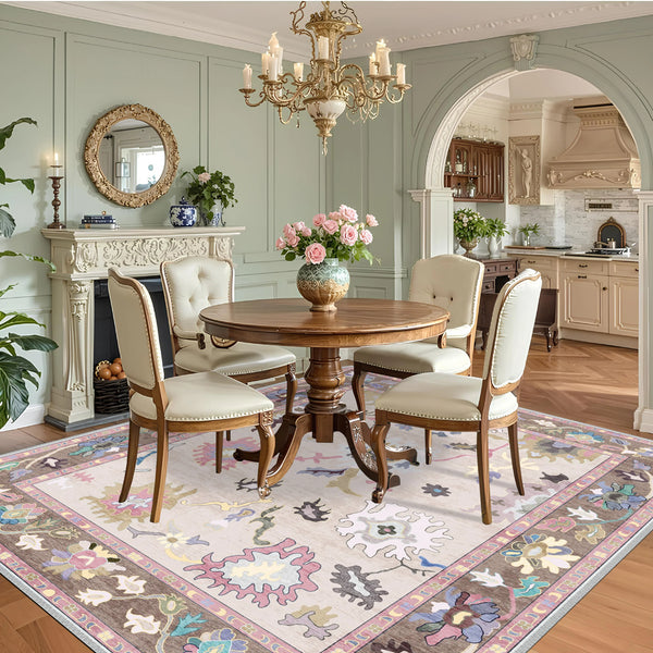 Pastel Harmony Oushak Rug