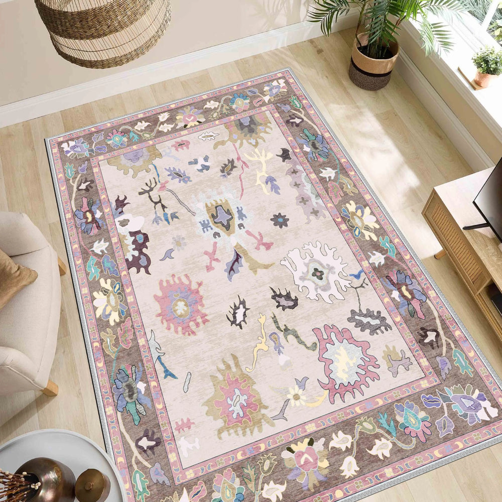 Pastel Harmony Oushak Rug