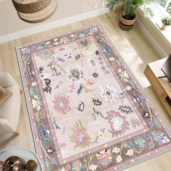 Pastel Harmony Oushak Rug