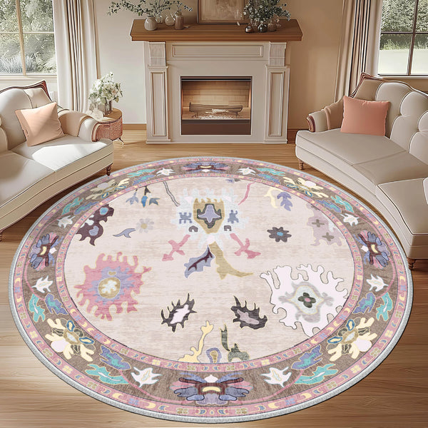 Pastel Harmony Oushak Rug