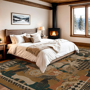 Tribal Jungle Floor Rug