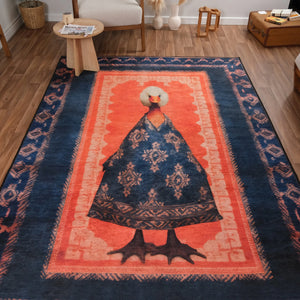 Artistic Goose Portrait Rug