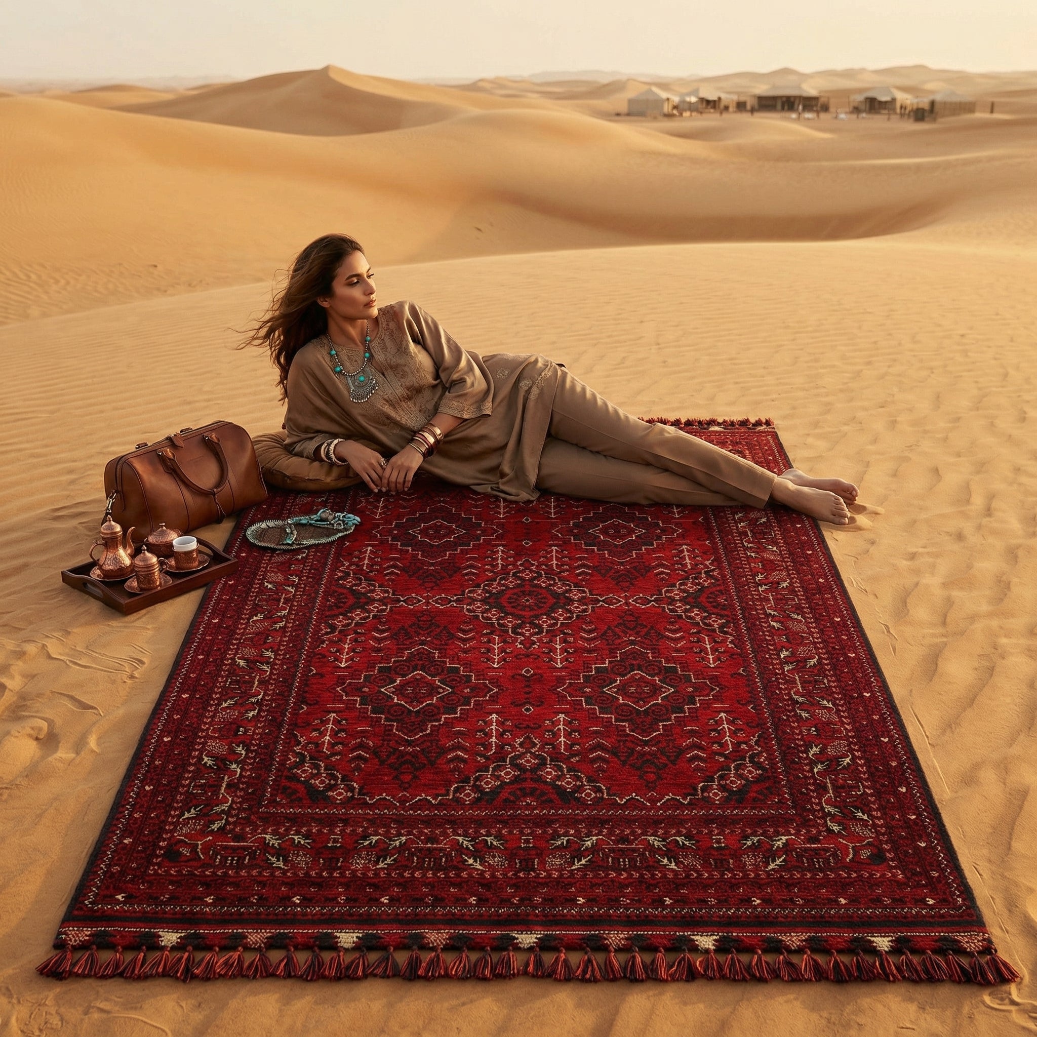Bokhara Woven Rug – Durable Machine-Woven Classic Area Rug | Türkiye Rug