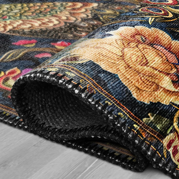 Elegant Peacock Rug