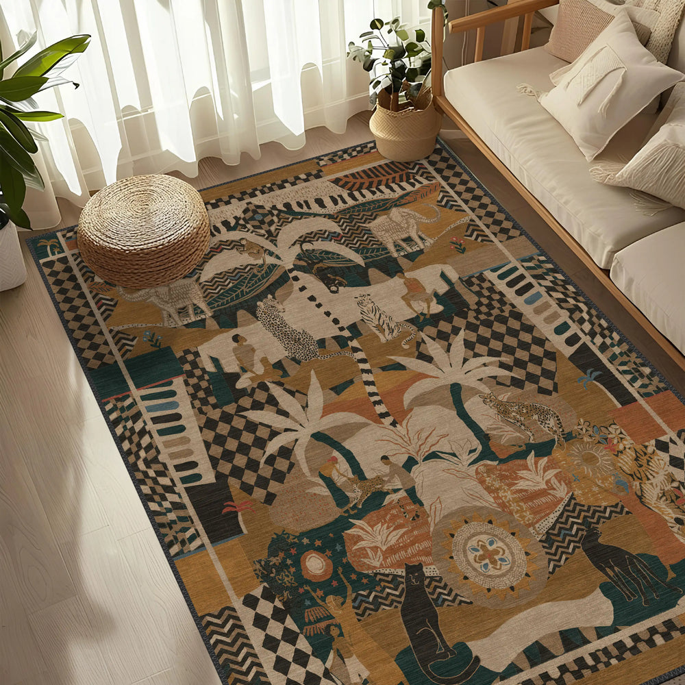Tribal Jungle Floor Rug
