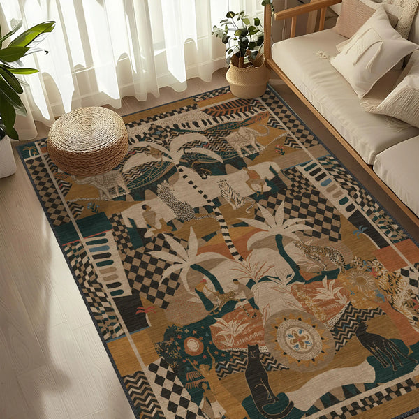 Tribal Jungle Floor Rug