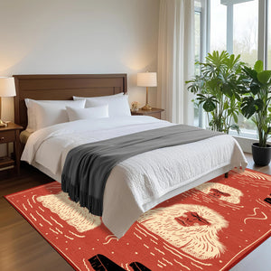 Indigo Macaque Rug