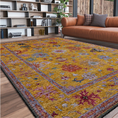 Vibrant Yellow Rug
