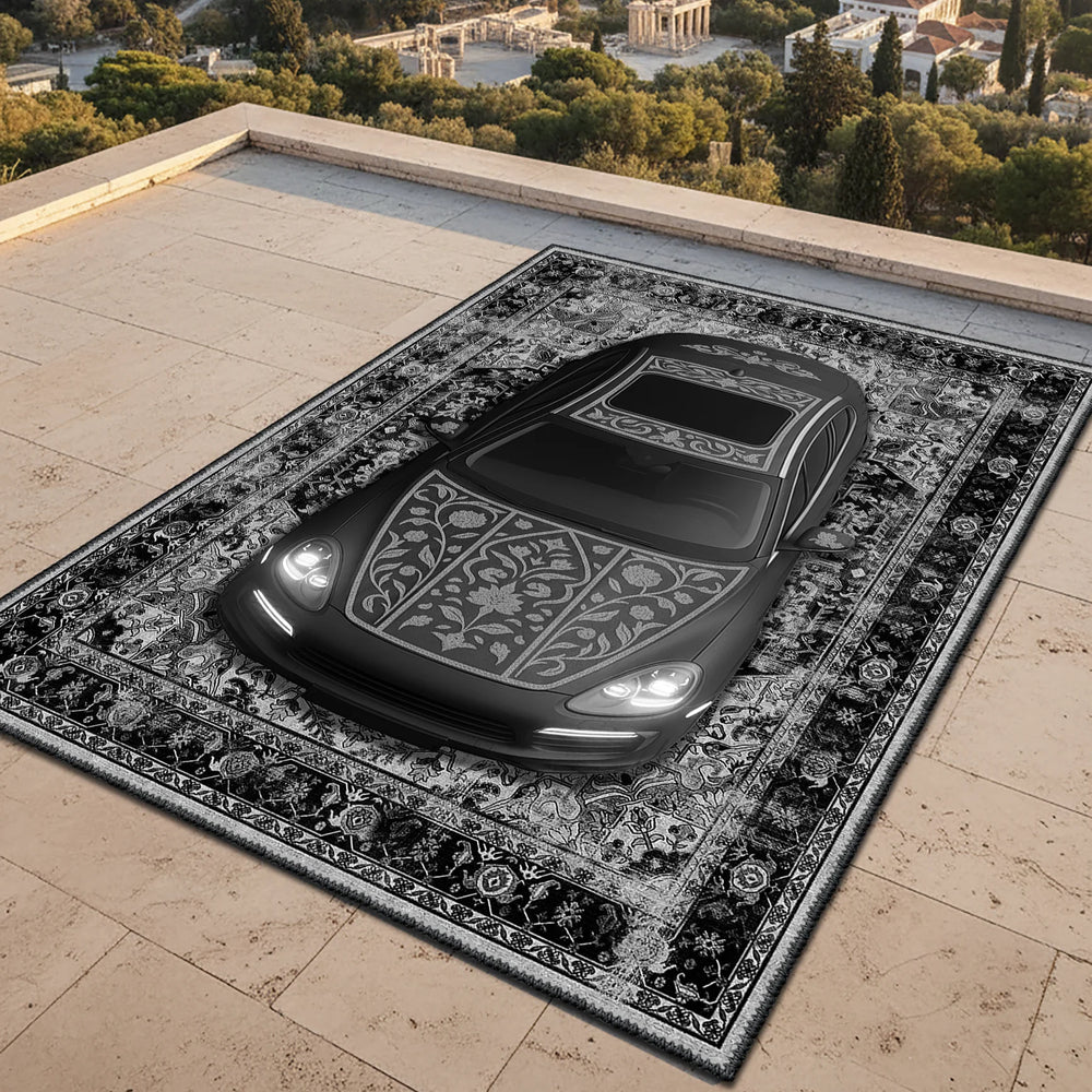 Black Classic Porsche Design Rug – CR 203