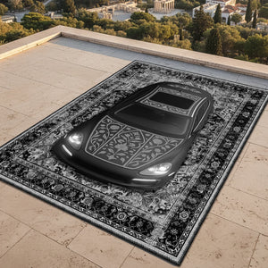 Black Classic Porsche Design Rug – CR 203