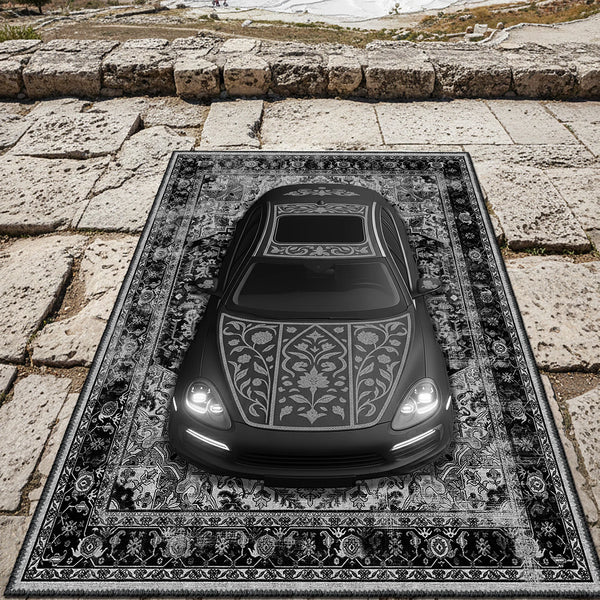 Black Classic Porsche Design Rug – CR 203
