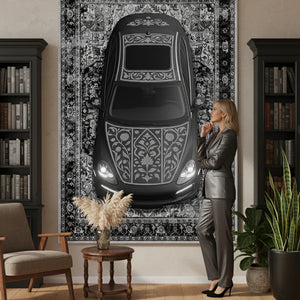 Black Classic Porsche Design Rug – CR 203