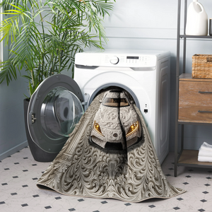 Baroque Art Luxury Rug with Supra Car - CR 234