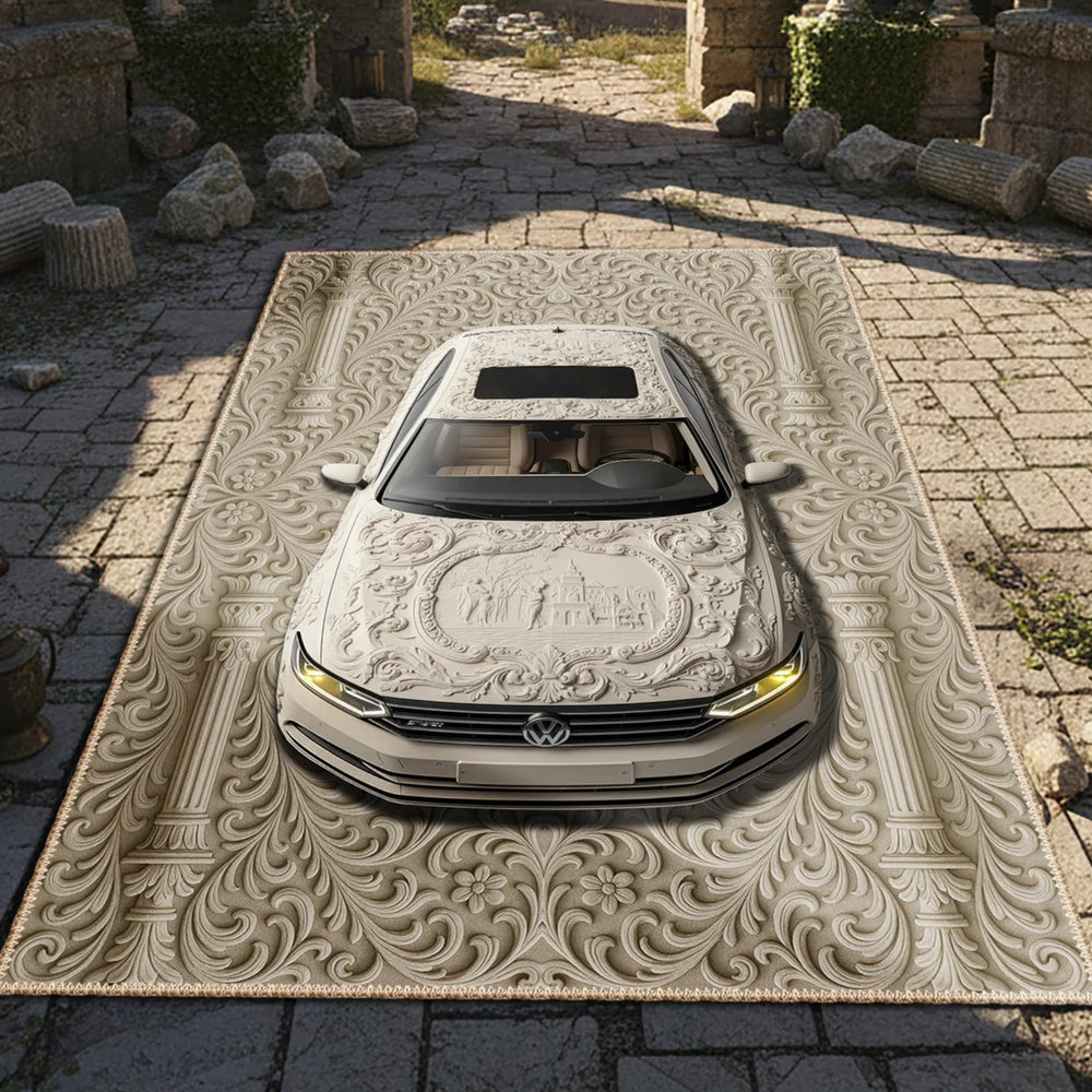 Baroque Relief Car Rug, Passat Design - CR 235