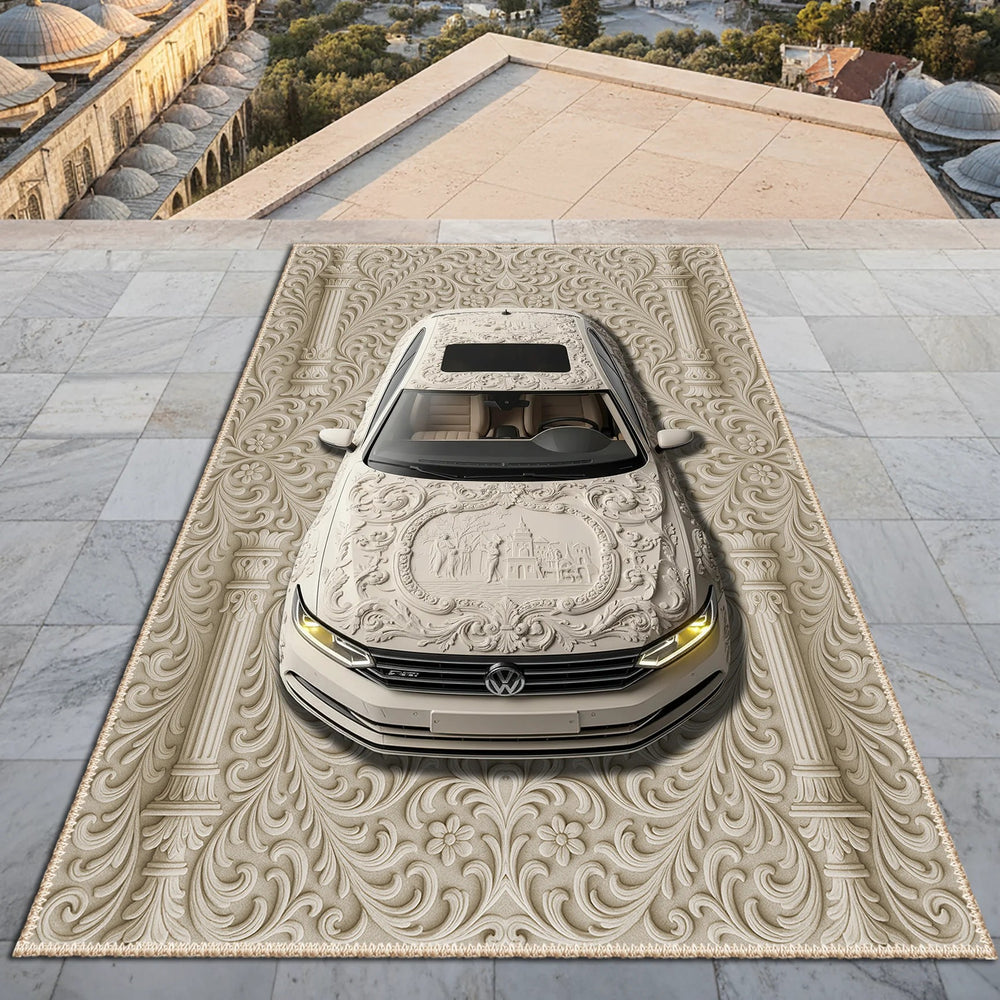 Baroque Relief Car Rug, Passat Design - CR 235