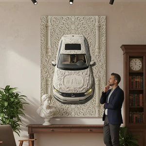 Baroque Relief Car Rug, Passat Design - CR 235
