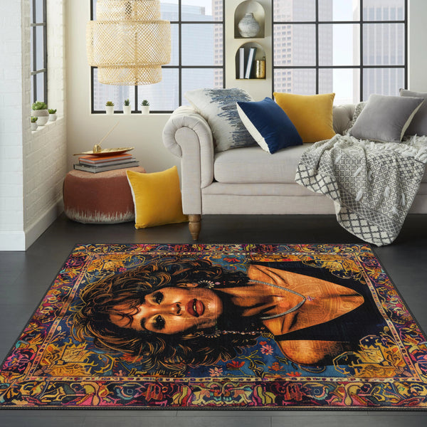 Chic Artistic Portrait Rug - Durable and Decorative rug