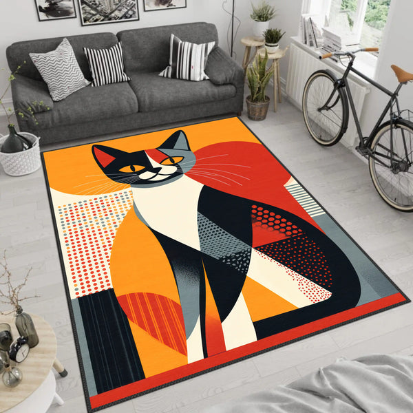 Artistic Cat Carpet