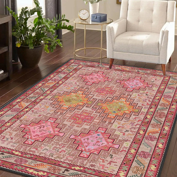 Pink Tribal Rug