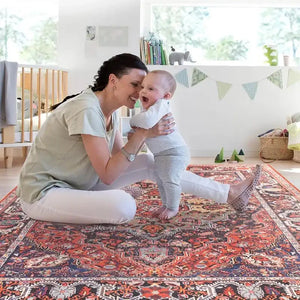 Custom-sized Elegance Persian Rug adding sophistication to a spacious hallway