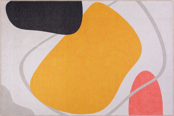 Custom-sized Modern Artistic Flair Rug, adding a touch of art-inspired elegance to any space