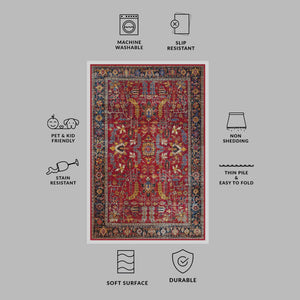 Custom-sized Rustic Boho Rug, adding rustic elegance to any room.