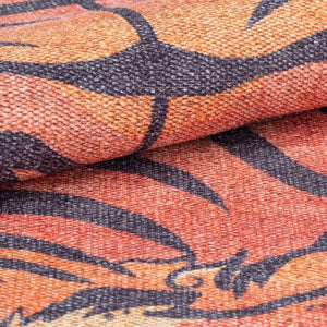Custom-sized Vibrant Tiger Rug, perfect for adding a wild touch to any space