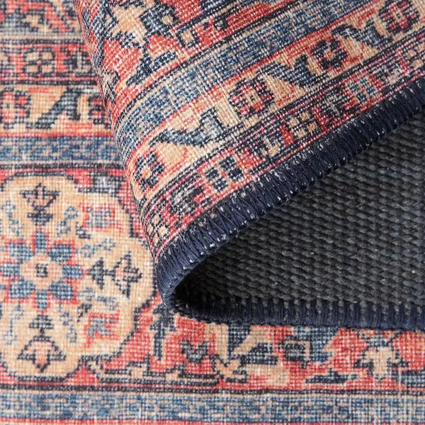Custom-sized Vintage Style Rug tailored to complement a chic bedroom decor