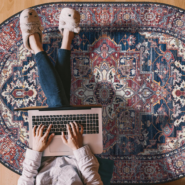 Navy Blue Persian Rug
