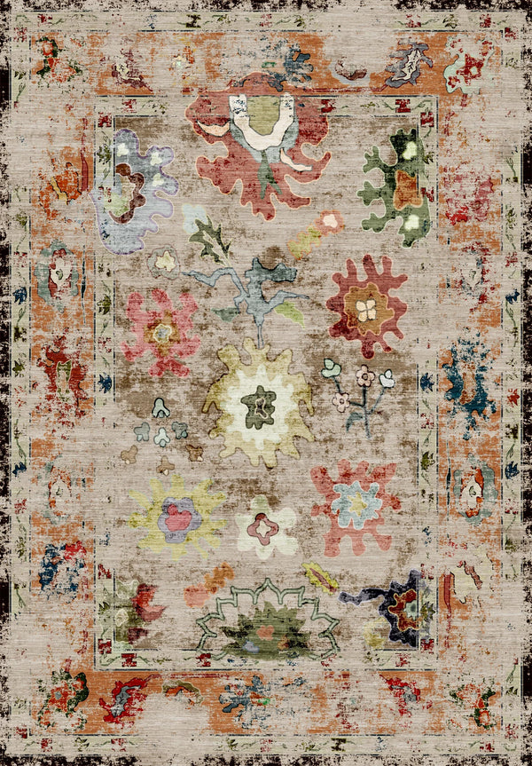 Rustic Oushak Rug