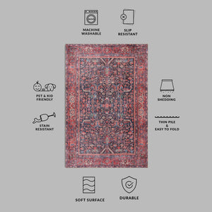 Elegant Oriental Persian Rug placed under a dining table, enriching the room's decor.