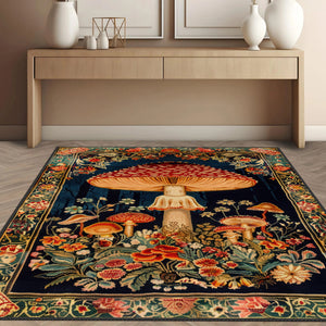 Enchanted Garden Fungi Wool Rug - Exquisite Home Textile

