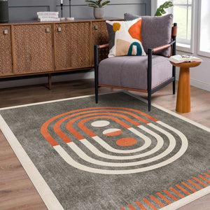 Family-friendly modern floor rug designed for high-traffic and everyday comfort