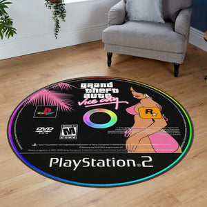GTA PlayStation Carpet in a cozy gaming corner.
