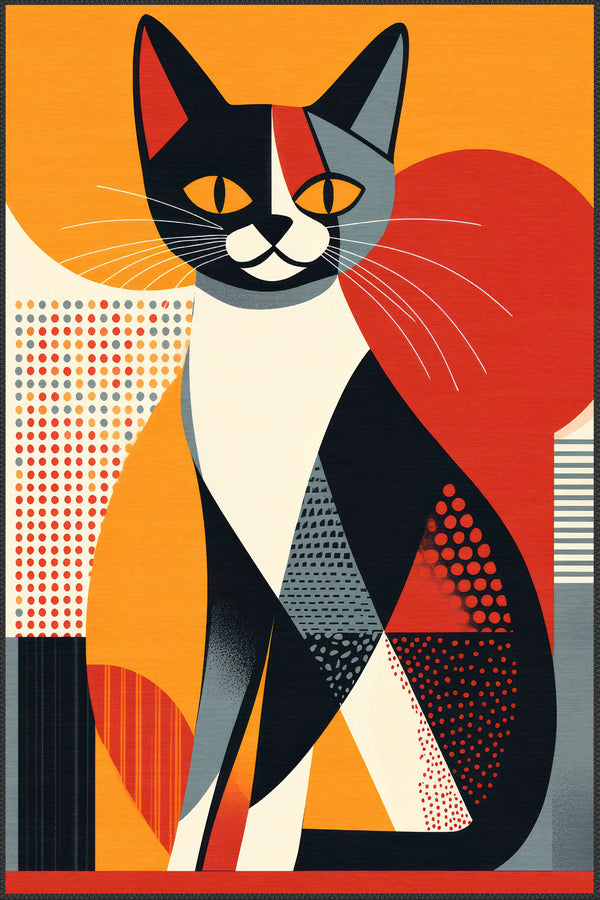 Artistic Cat Carpet