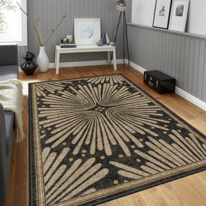 Retro Charcoal Rug