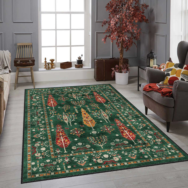 Green Heritage, Timeless Art Rug - HT 501